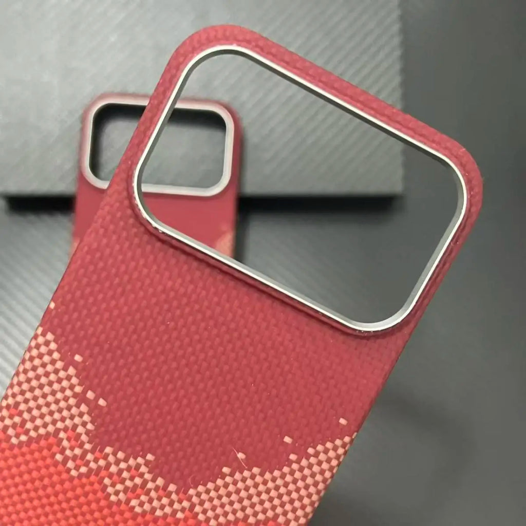 Amstar Magnetic Carbon Fiber Phone Case for iPhone 17 Pro Max 17 Air Cover Luxury Kevlar Aramid Fiber Magnetic Cases